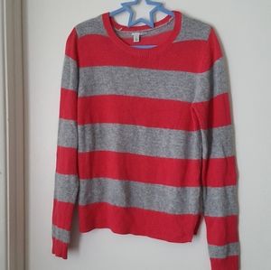 🌙Halogen Cashmere Striped Sweater Blend